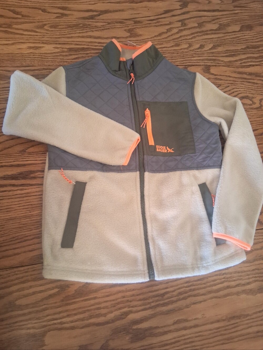 NWT Boys Eddie Bauer Jacket, full Zipper, Sz M 7/8